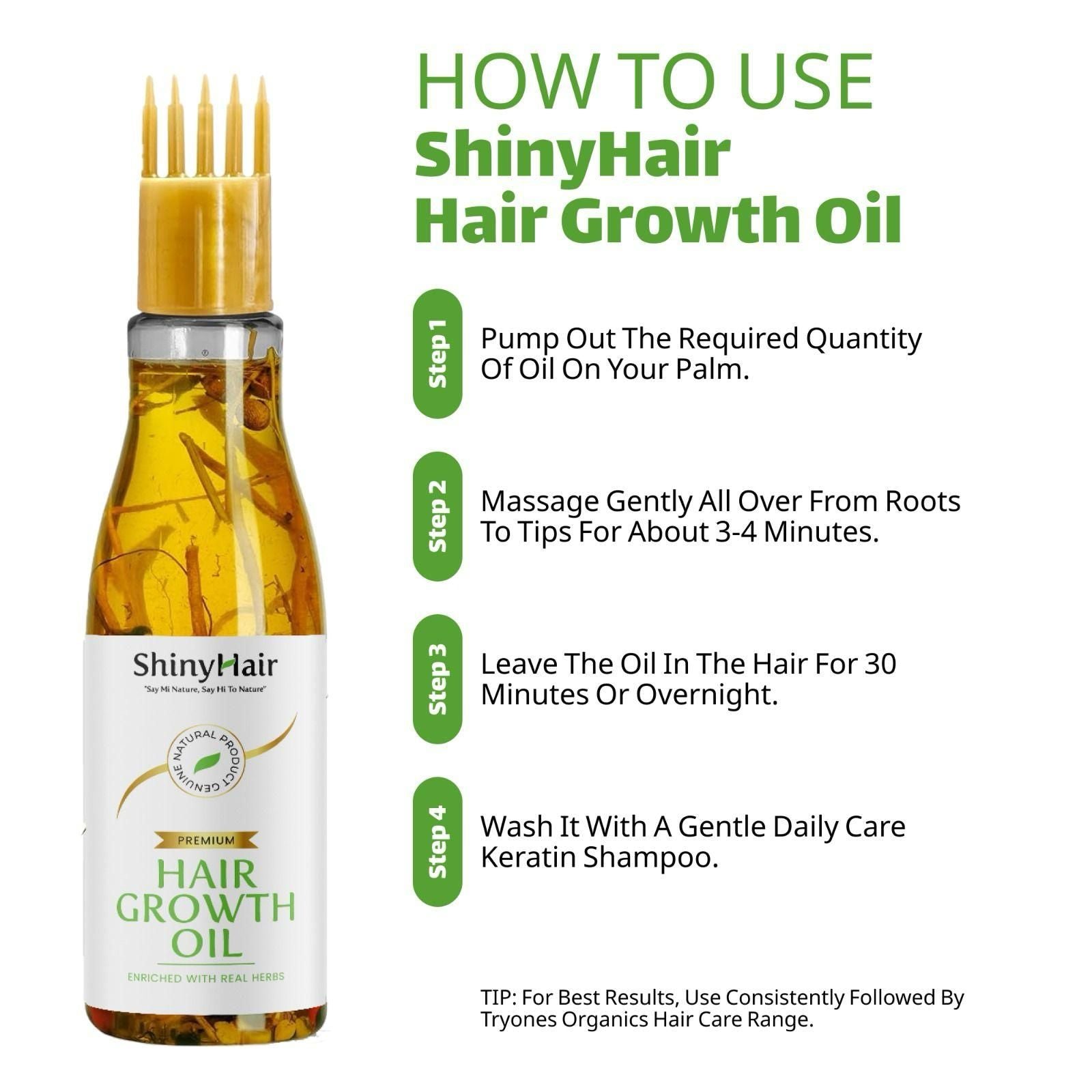 ShinyHair Growth Oil Enriched With Real Herbs 110ml
